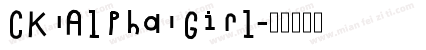 CK Alpha Girl字体转换